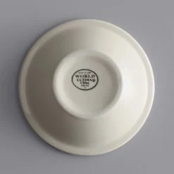 Alternative view of World Tableware NR-11 Kingsmen White 4 Oz. Ultima Cream White Narrow Rim Stoneware Fruit Bowl - 36/Case