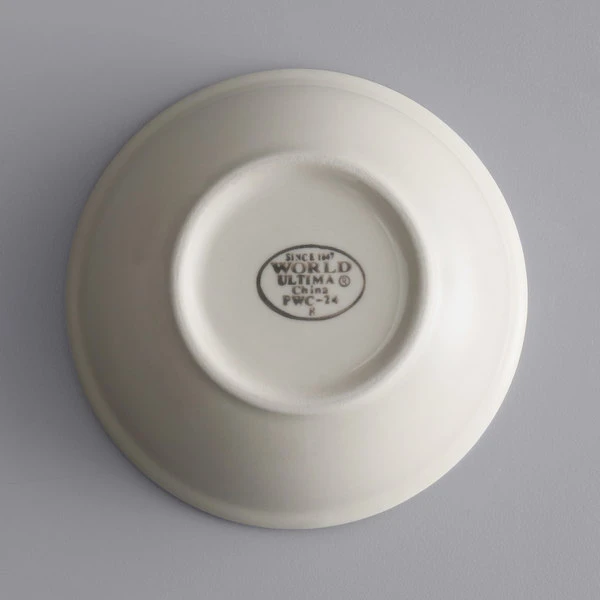 World Tableware PWC-24 Princess White 10 Oz. Ultima Cream White Round Rolled Edge Stoneware Oatmeal Bowl - 36/Case 2 World Tableware PWC-24 Princess White 10 Oz. Ultima Cream White Round Rolled Edge Stoneware Oatmeal Bowl - 36/Case - Image 2