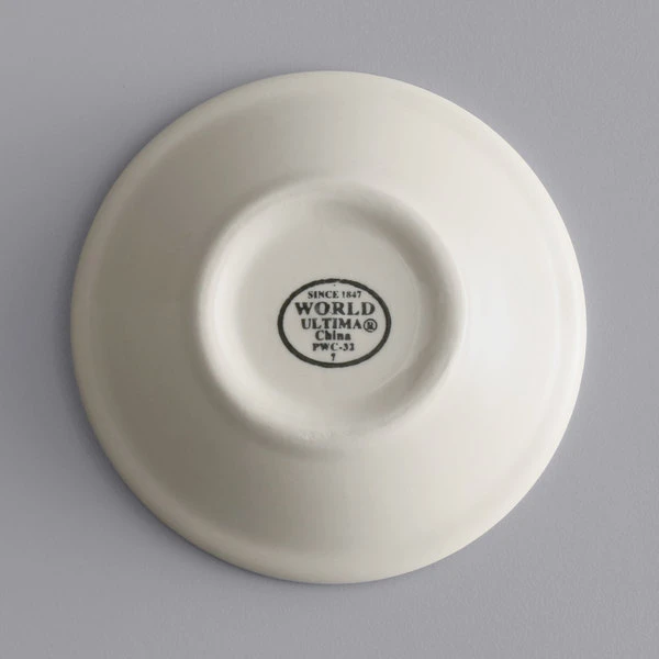 World Tableware PWC-32 Princess White 3 Oz. Ultima Cream White Rolled Edge Stoneware Fruit Bowl - 36/Case 2 World Tableware PWC-32 Princess White 3 Oz. Ultima Cream White Rolled Edge Stoneware Fruit Bowl - 36/Case - Image 2