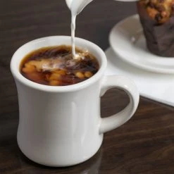 Acopa 12 Oz. Ivory (American White) Victor Stoneware Coffee Mug - 12/Pack -Acopa Sales 1892233