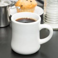 Acopa 12 Oz. Ivory (American White) Victor Stoneware Coffee Mug - 12/Pack -Acopa Sales 1892234