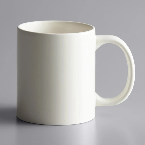 Acopa 12 Oz. Ivory C-Handle Stoneware Mug - 36/Case 2 Acopa 12 Oz. Ivory C-Handle Stoneware Mug - 36/Case - Image 2