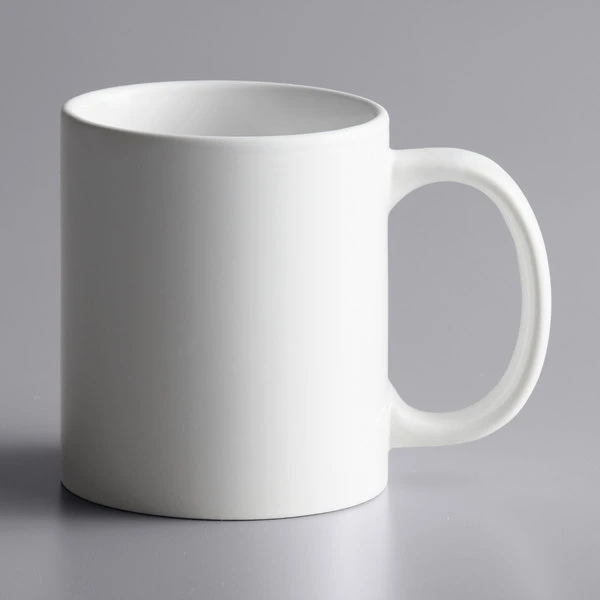 Acopa 12 Oz. Bright White C-Handle Stoneware Mug - 12/Pack 2 Acopa 12 Oz. Bright White C-Handle Stoneware Mug - 12/Pack - Image 2