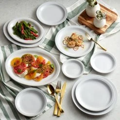 Acopa 10 1/2" Bright White Narrow Rim Stoneware Plate - 12/Case 11 Acopa 10 1/2" Bright White Narrow Rim Stoneware Plate - 12/Case -Acopa Sales 1895313