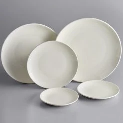 Acopa 9" Round Ivory (American White) Coupe Stoneware Plate - 24/Case 8 Acopa 9" Round Ivory (American White) Coupe Stoneware Plate - 24/Case -Acopa Sales 1897643