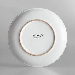 Acopa 9" Round Bright White Coupe Stoneware Plate - 4/Pack -Acopa Sales 1897659