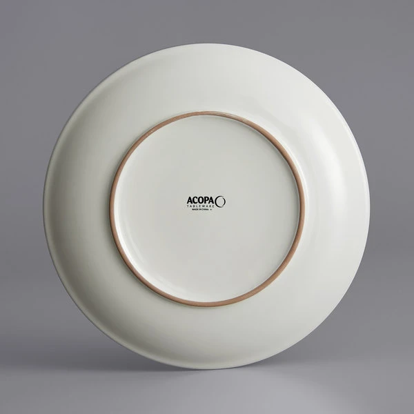 Acopa 10 1/2" Round Ivory (American White) Coupe Stoneware Plate - 12/Case 3 Acopa 10 1/2" Round Ivory (American White) Coupe Stoneware Plate - 12/Case - Image 3