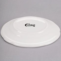 Acopa 6 3/8" Ivory (American White) Scalloped Edge Stoneware Plate - 36/Case -Acopa Sales 1921468