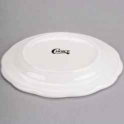 Acopa 7 3/8" Ivory (American White) Scalloped Edge Stoneware Plate - 36/Case 5 Acopa 7 3/8" Ivory (American White) Scalloped Edge Stoneware Plate - 36/Case -Acopa Sales 1921469