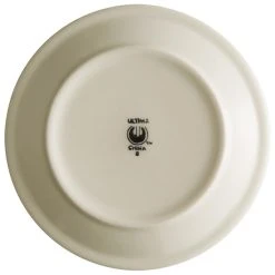 Alternative view of World Tableware DSD-6 Desert Sand 6 1/2" Brown Speckle Ivory (American White) Narrow Rim Stoneware Plate With Brown Bands - 36/Case