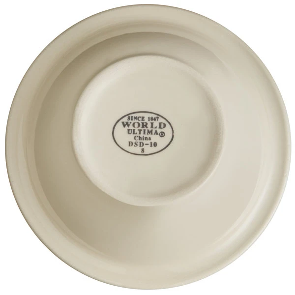 World Tableware DSD-10 Desert Sand 13 Oz. Brown Speckle Ivory (American White) Narrow Rim Stoneware Grapefruit Bowl With Brown Bands - 36/Case 2 World Tableware DSD-10 Desert Sand 13 Oz. Brown Speckle Ivory (American White) Narrow Rim Stoneware Grapefruit Bowl With Brown Bands - 36/Case - Image 2