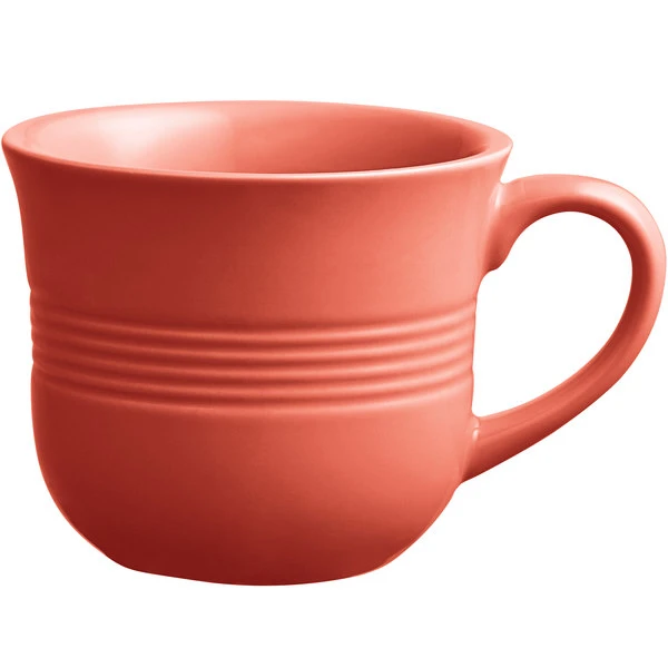 Acopa Capri 8 Oz. Coral Reef Stoneware Cup - 36/Case 2 Acopa Capri 8 Oz. Coral Reef Stoneware Cup - 36/Case - Image 2