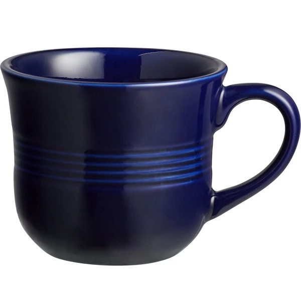 Acopa Capri 8 Oz. Deep Sea Cobalt Stoneware Cup - 12/Pack 2 Acopa Capri 8 Oz. Deep Sea Cobalt Stoneware Cup - 12/Pack - Image 2