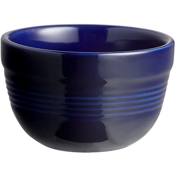 Acopa Capri 8 Oz. Deep Sea Cobalt Stoneware Bouillon - 12/Pack 2 Acopa Capri 8 Oz. Deep Sea Cobalt Stoneware Bouillon - 12/Pack - Image 2