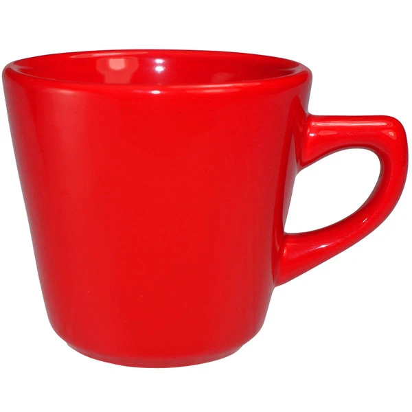International Tableware CA-1-CR Cancun 7 Oz. Crimson Red Stoneware Tall Cup - 36/Case 1 International Tableware CA-1-CR Cancun 7 Oz. Crimson Red Stoneware Tall Cup - 36/Case