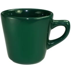 International Tableware CA-1-G Cancun 7 Oz. Green Stoneware Tall Cup - 36/Case