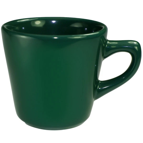 International Tableware CA-1-G Cancun 7 Oz. Green Stoneware Tall Cup - 36/Case 1 International Tableware CA-1-G Cancun 7 Oz. Green Stoneware Tall Cup - 36/Case