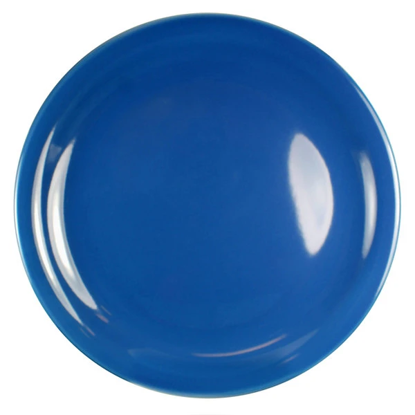 International Tableware CAN-16-LB Cancun 10 1/2" Light Blue Stoneware Rolled Edge Narrow Rim Plate - 12/Case 1 International Tableware CAN-16-LB Cancun 10 1/2" Light Blue Stoneware Rolled Edge Narrow Rim Plate - 12/Case