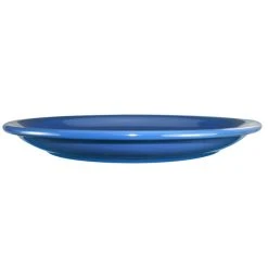 Alternative view of International Tableware CAN-16-LB Cancun 10 1/2" Light Blue Stoneware Rolled Edge Narrow Rim Plate - 12/Case