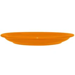 Alternative view of International Tableware CAN-7-O Cancun 7 1/4" Orange Stoneware Rolled Edge Narrow Rim Plate - 36/Case