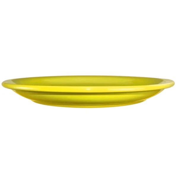 International Tableware CAN-7-Y Cancun 7 1/4" Yellow Stoneware Rolled Edge Narrow Rim Plate - 36/Case 2 International Tableware CAN-7-Y Cancun 7 1/4" Yellow Stoneware Rolled Edge Narrow Rim Plate - 36/Case - Image 2
