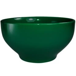 International Tableware CA-44-G Cancun 44 Oz. Green Stoneware Footed Bowl - 12/Case