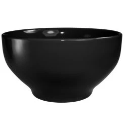 International Tableware CA-45-B Cancun 144 Oz. Black Stoneware Footed Bowl - 6/Case