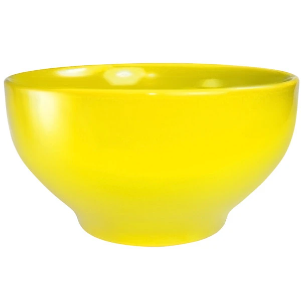 International Tableware CA-45-Y Cancun 144 Oz. Yellow Stoneware Footed Bowl - 6/Case 1 International Tableware CA-45-Y Cancun 144 Oz. Yellow Stoneware Footed Bowl - 6/Case