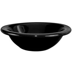 International Tableware CA-10-B Cancun 13 Oz. Black Stoneware Grapefruit Bowl - 36/Case