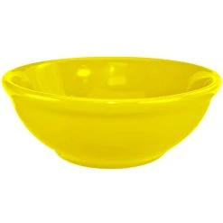 International Tableware CA-15-Y Cancun 13 Oz. Yellow Stoneware Nappie / Oatmeal Bowl - 36/Case
