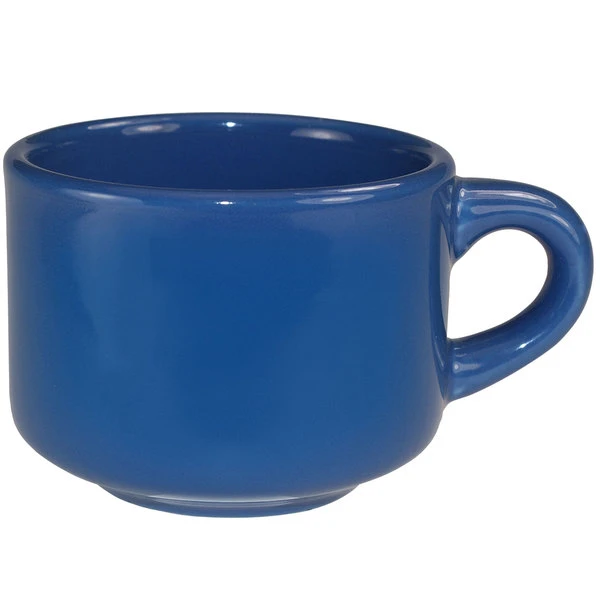 International Tableware CA-23-LB Cancun 7 Oz. Light Blue Stoneware Stacking Cup - 36/Case 1 International Tableware CA-23-LB Cancun 7 Oz. Light Blue Stoneware Stacking Cup - 36/Case