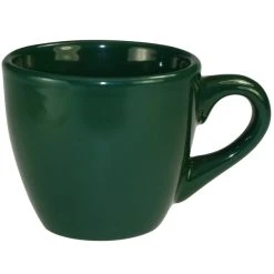 International Tableware CA-35-G Cancun 3.5 Oz. Green Stoneware A.D. Demi / Espresso Cup - 36/Case