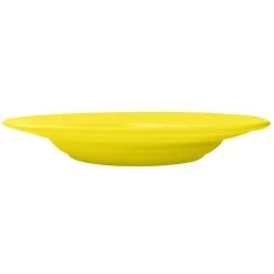 International Tableware CA-120-Y Cancun 18 Oz. Yellow Stoneware Pasta Bowl - 12/Case