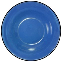 Alternative view of International Tableware CF-3 Campfire 10 Oz. Speckle Ocean Blue Rolled Edge Stoneware Rim Soup Bowl - 24/Case