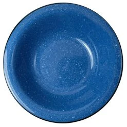 Alternative view of International Tableware CF-10 Campfire 13 Oz. Speckle Ocean Blue Rolled Edge Stoneware Grapefruit Bowl - 36/Case