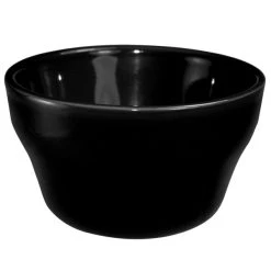International Tableware CA-4-B Cancun 7.25 Oz. Black Stoneware Bouillon - 36/Case