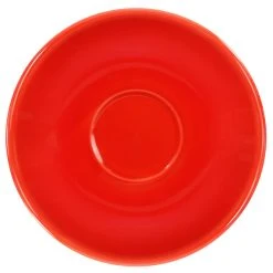 International Tableware CA-36-CR Cancun 5 1/8" Crimson Red Stoneware A.D. Saucer - 36/Case
