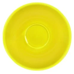 International Tableware CA-36-Y Cancun 5 1/8" Yellow Stoneware A.D. Saucer - 36/Case