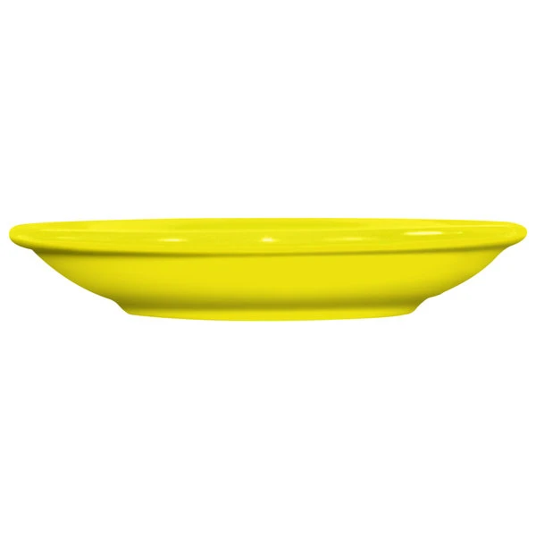 International Tableware CA-36-Y Cancun 5 1/8" Yellow Stoneware A.D. Saucer - 36/Case 2 International Tableware CA-36-Y Cancun 5 1/8" Yellow Stoneware A.D. Saucer - 36/Case - Image 2
