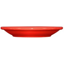 Alternative view of International Tableware CAN-2-CR Cancun 5 1/2" Crimson Red Stoneware Narrow Rim Saucer - 36/Case