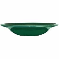 International Tableware CA-3-G Cancun 10 Oz. Green Stoneware Deep Rim Soup Bowl - 24/Case