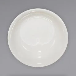 Alternative view of International Tableware CT-15 Catania 14 Oz. Ivory (American White) Stoneware Nappie / Oatmeal Bowl With Blue Bands - 36/Case