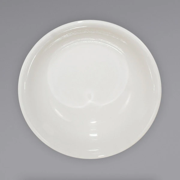 International Tableware CT-15 Catania 14 Oz. Ivory (American White) Stoneware Nappie / Oatmeal Bowl With Blue Bands - 36/Case 2 International Tableware CT-15 Catania 14 Oz. Ivory (American White) Stoneware Nappie / Oatmeal Bowl With Blue Bands - 36/Case - Image 2