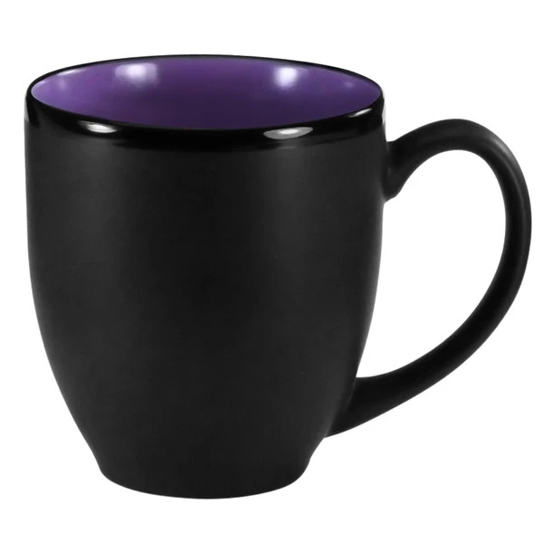 International Tableware 81376-2583/05MF-05C Hilo 14 Oz. Purple In / Black Out Stoneware Bistro Cup - 12/Case 1 International Tableware 81376-2583/05MF-05C Hilo 14 Oz. Purple In / Black Out Stoneware Bistro Cup - 12/Case