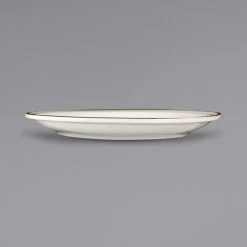 Alternative view of International Tableware GR-7 Granada 7 1/4" Ivory (American White) Brown Speckled Narrow Rim Stoneware Plate - 36/Case