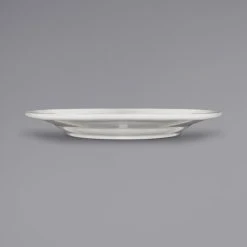 Alternative view of International Tableware AT-19 Athena 11 1/8" Ivory (American White) Wide Rim Rolled Edge Plate - 12/Case