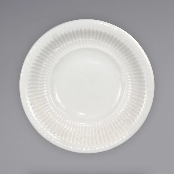 International Tableware AT-11 Athena 7 Oz. Ivory (American White) Embossed Stoneware Fruit Bowl - 36/Case 2 International Tableware AT-11 Athena 7 Oz. Ivory (American White) Embossed Stoneware Fruit Bowl - 36/Case - Image 2