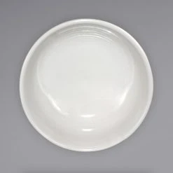 Alternative view of International Tableware AT-15 Athena 18 Oz. Ivory (American White) Embossed Stoneware Nappie / Oatmeal Bowl - 36/Case