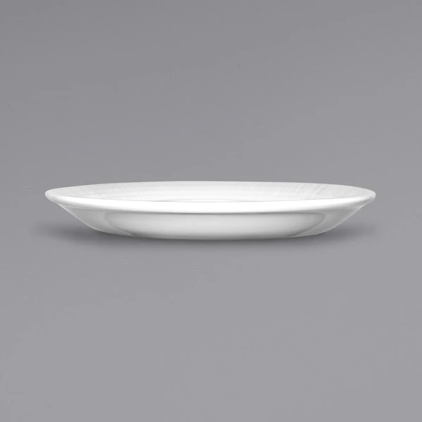 International Tableware DR-2 Dresden 6 1/2" Bright White Porcelain Saucer - 36/Case 2 International Tableware DR-2 Dresden 6 1/2" Bright White Porcelain Saucer - 36/Case - Image 2