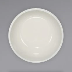 Alternative view of International Tableware RO-15 Roma 13 Oz. Ivory (American White) Rolled Edge Stoneware Nappie / Oatmeal Bowl - 36/Case